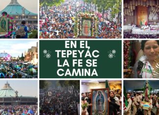 En el Tepeyác la fe camina Multitud de peregrinos reunidos en la Basílica de Guadalupe durante la celebración del 12 de diciembre, con fieles caminando y rezando en el atrio.